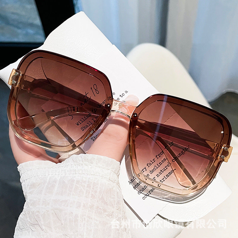 Wholesale Rice Nail Large Frame PC Sunglasses